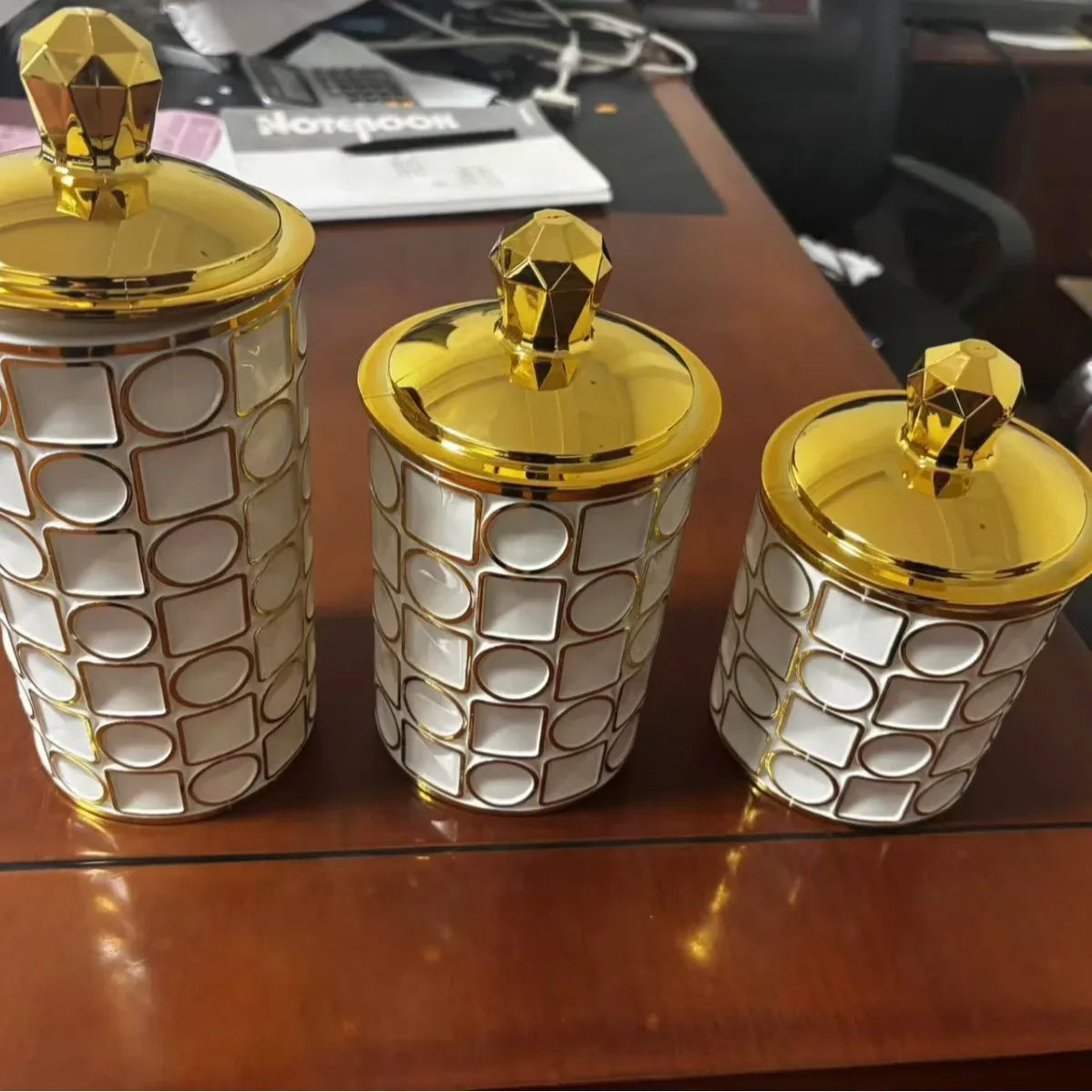 3pcs Plastic Sealed Storage Jars – Airtight Food Organizer
