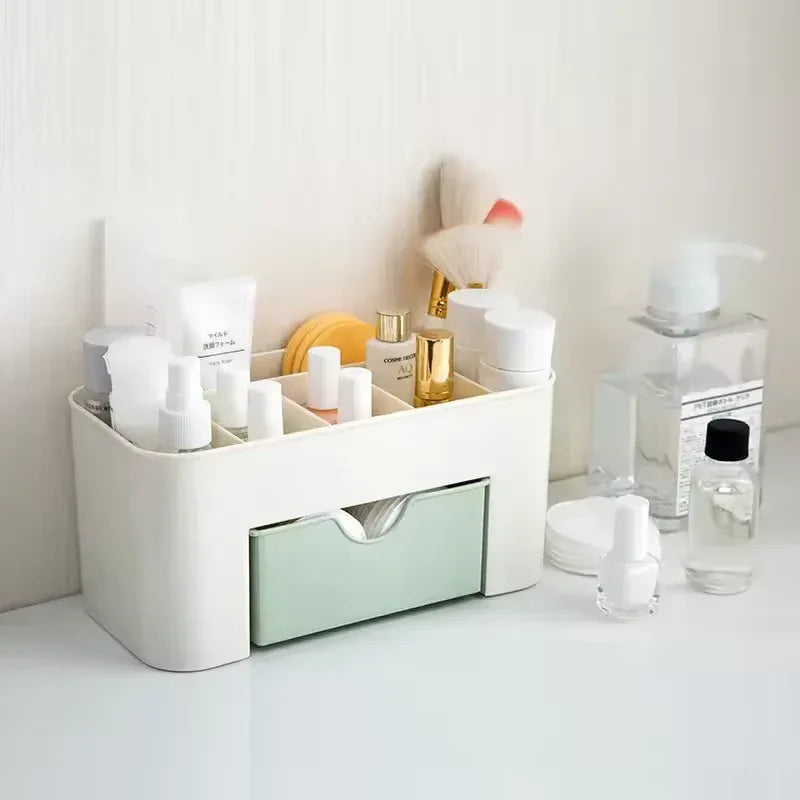 Double Layer Makeup Organizer Box – Cosmetic & Jewelry Storage