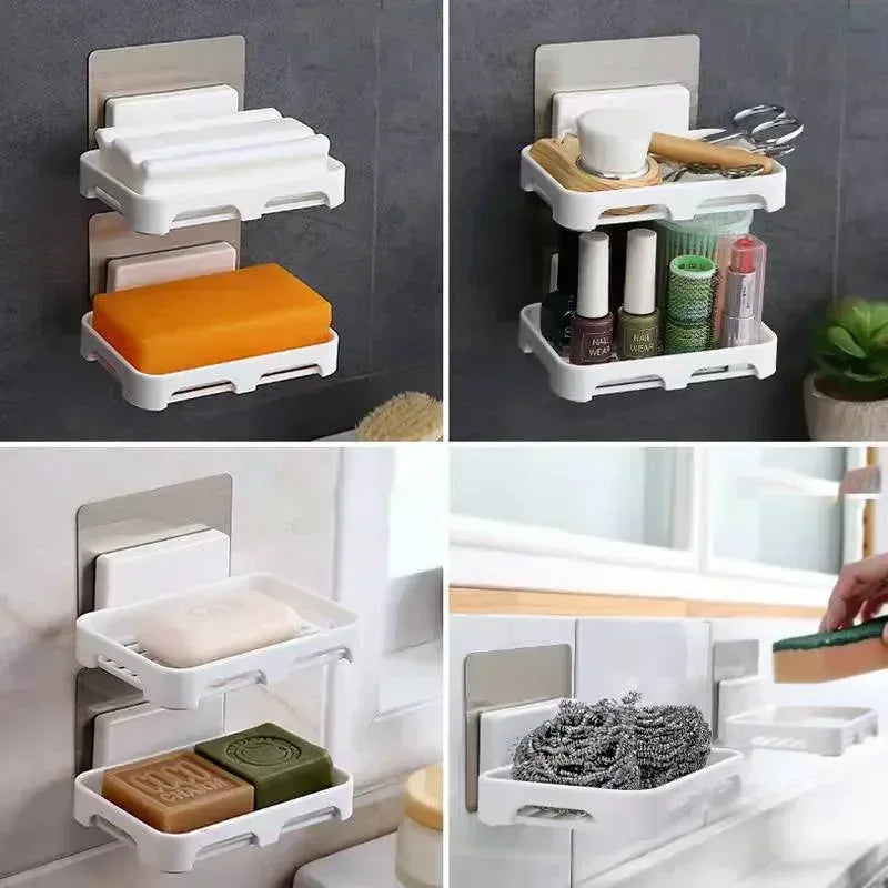 Wall Mount Soap Holder – No Drill Bathroom Soap Dish