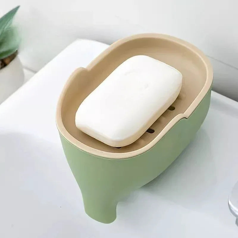 Double-Layer Elephant Soap Box – Bathroom Organizer