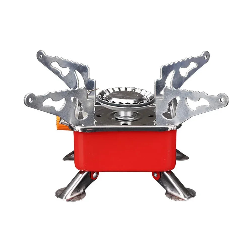 Mini Portable Outdoor Gas Stove – Folding Camping Burner for Hiking & BBQ