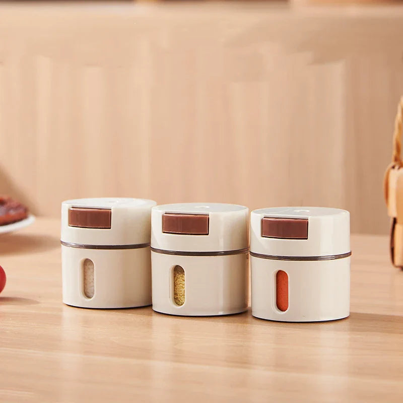 Precision Push-Button Spice Dispenser – Measured Salt & Seasoning Shaker