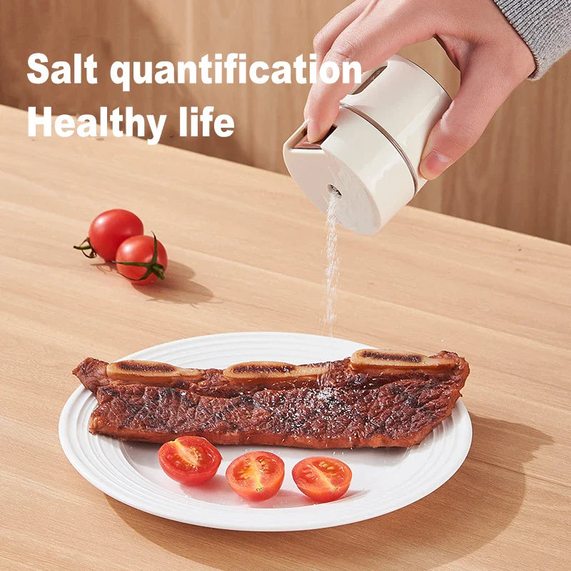 Precision Push-Button Spice Dispenser – Measured Salt & Seasoning Shaker