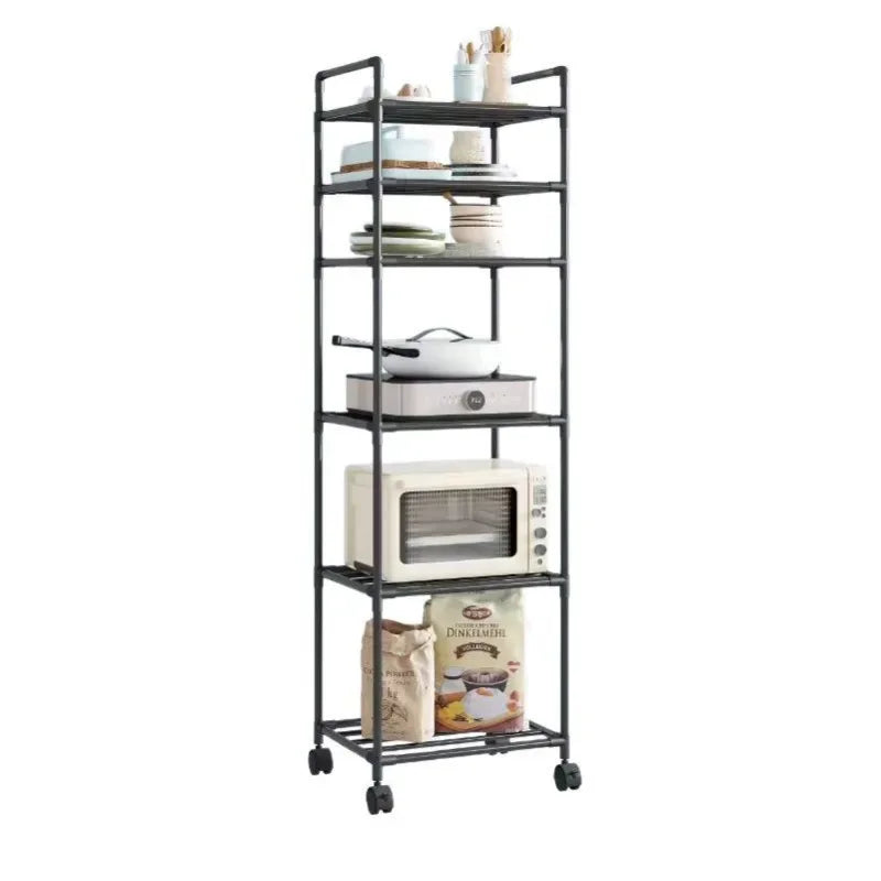 Multi-Level Kitchen Storage Rack – Floor & Wall Mounted