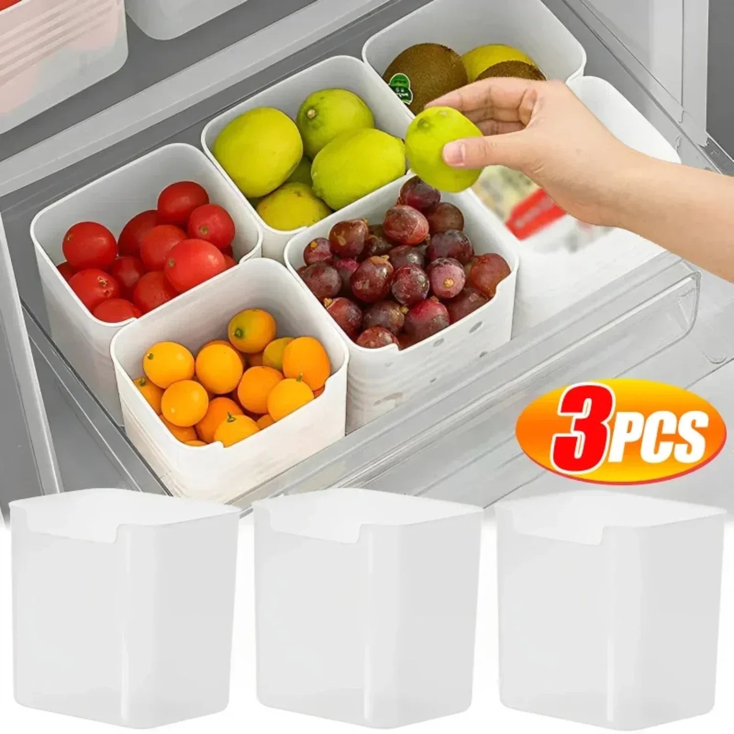 Refrigerator Food Fresh Box – Fridge Organizer Container (4pcs set)