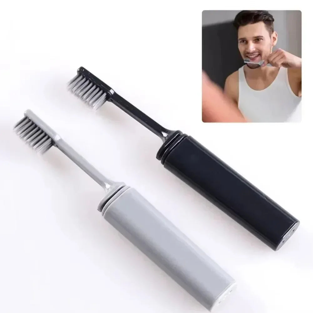 Portable Folding Travel Toothbrush – Compact & Hygienic