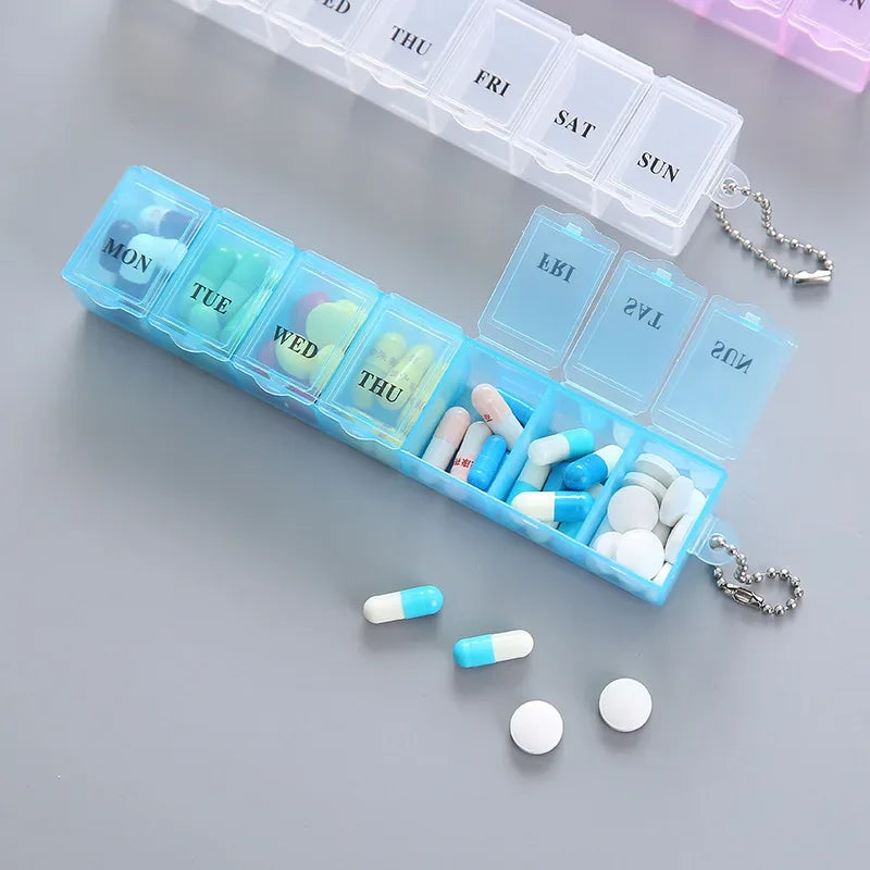 High-Durability Pill Organizer Box – Multi-Compartment (each)