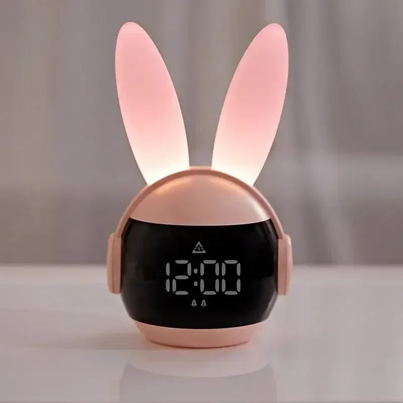 Rabbit Digital Alarm Clock – LED Display Bedside Clock