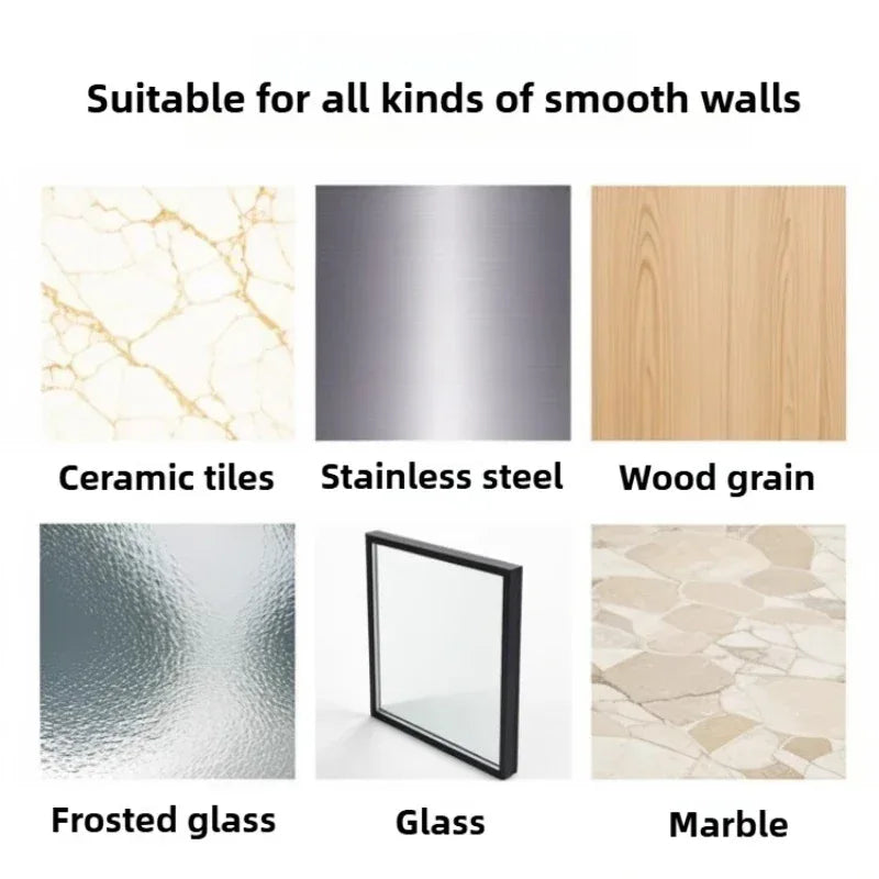 Premium Glacier Texture Suction Wall Bathroom Organizer (High Quality)