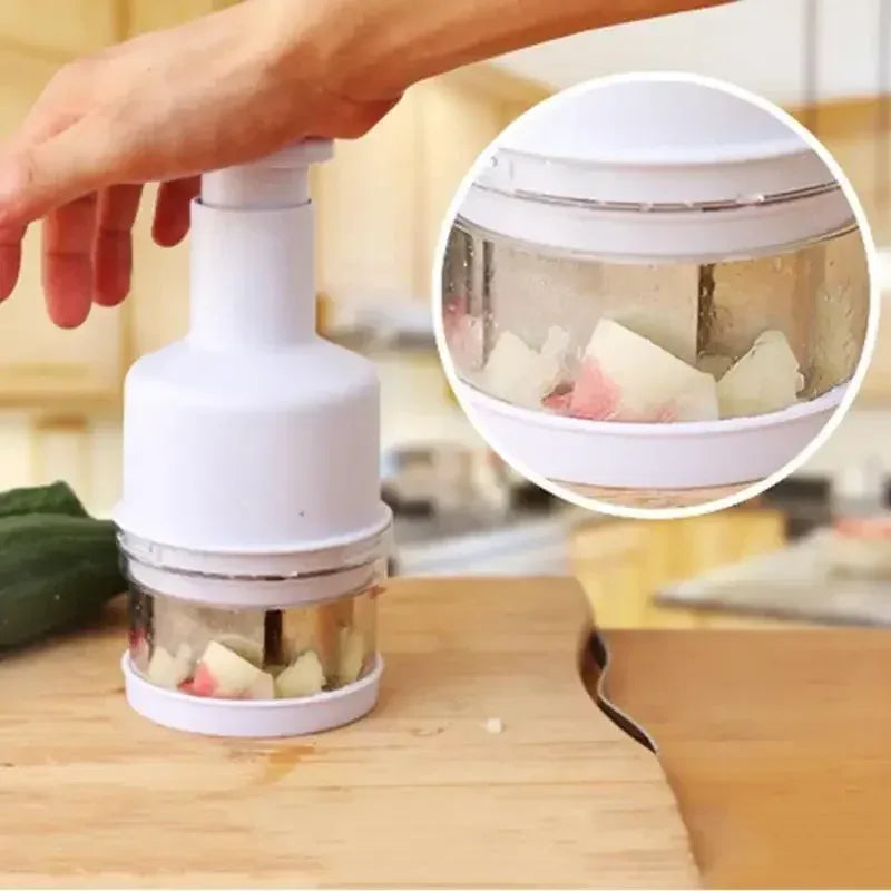 Manual Onion Chopper & Garlic Crusher – Multi-Function