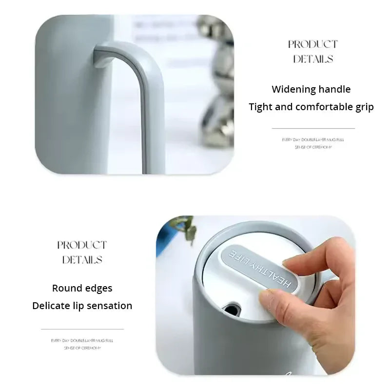 500ml Portable Coffee Cup – Creative PP Liner Travel Mug with Cover