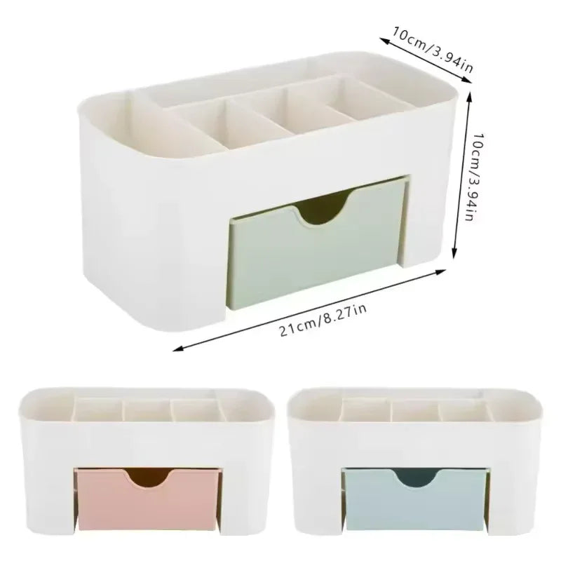 Double Layer Makeup Organizer Box – Cosmetic & Jewelry Storage