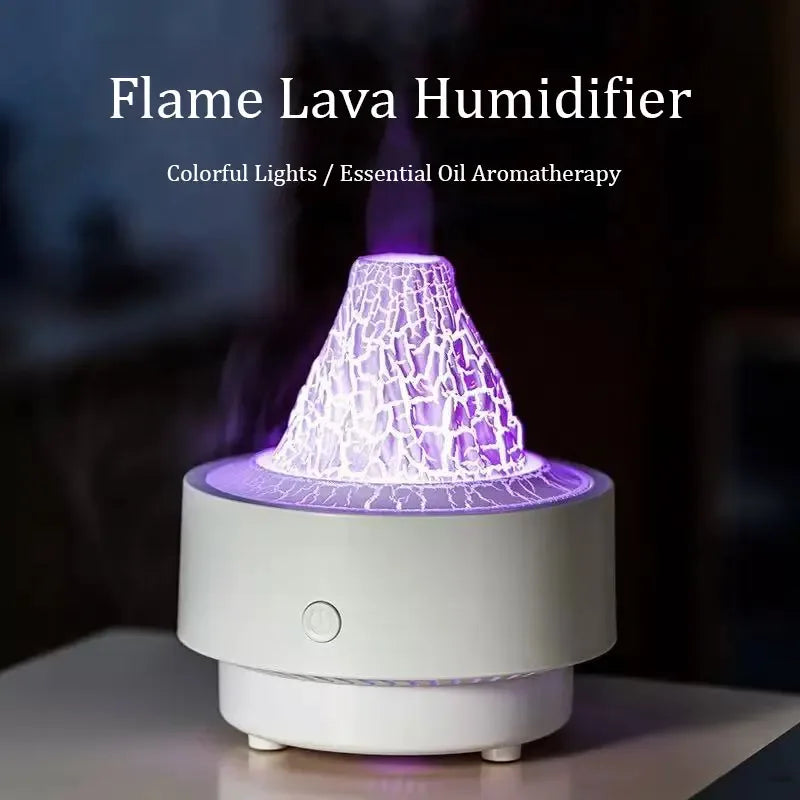 Flame Lava Aroma Diffuser – LED Ultrasonic Humidifier