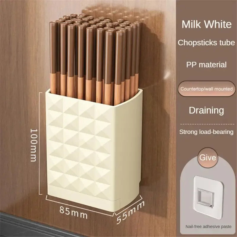 Wall-Mounted Storage Rack – Drillable & Self-Adhesive Organizer (Random)