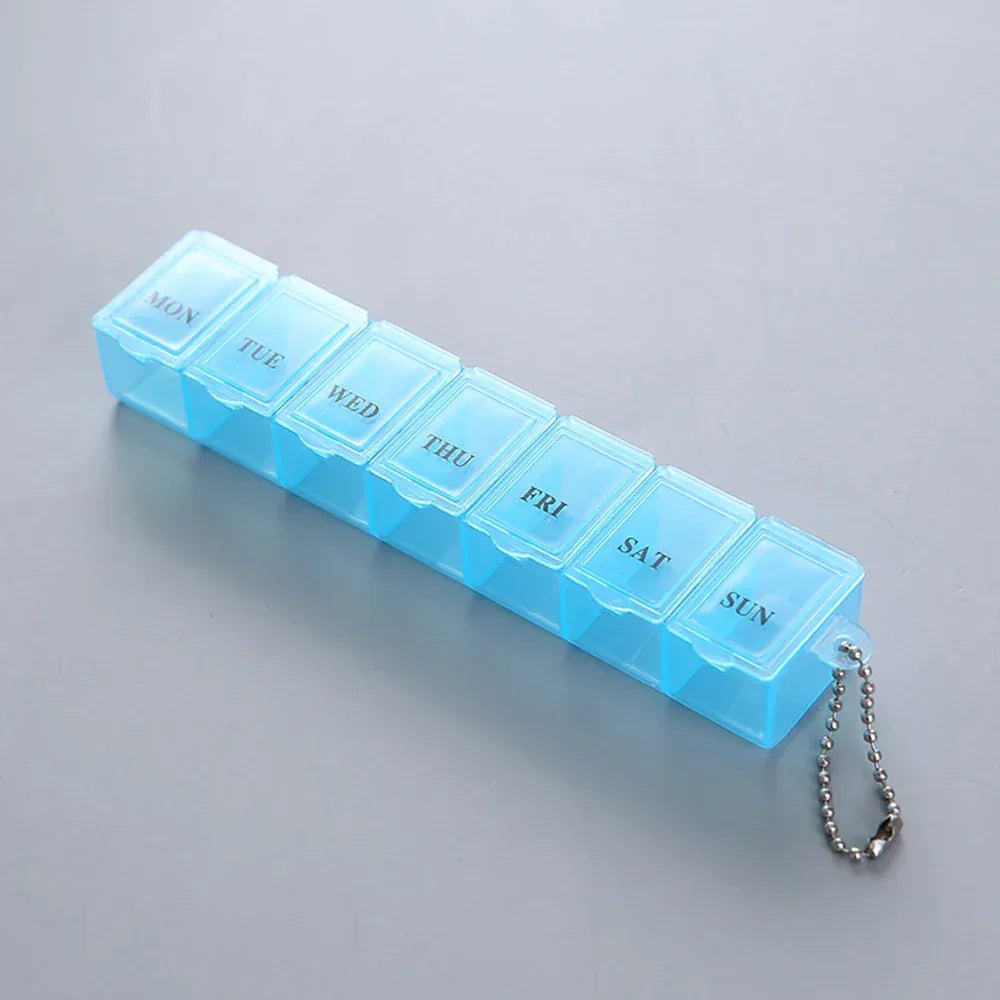 High-Durability Pill Organizer Box – Multi-Compartment (each)