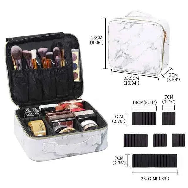 Diamond Cut Cosmetic Bag for Makeup and Essentials
