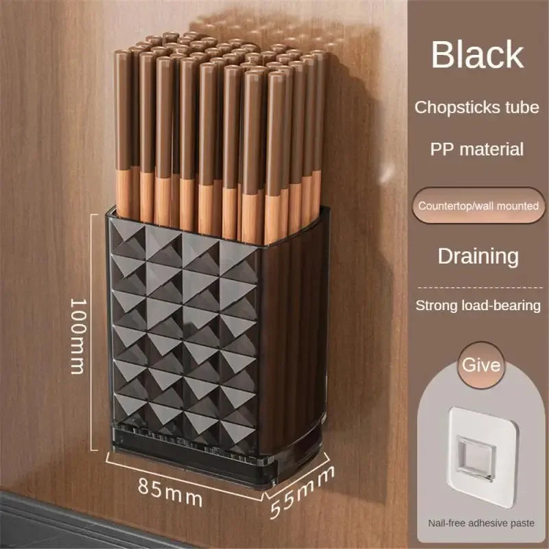 Wall-Mounted Storage Rack – Drillable & Self-Adhesive Organizer (Random)