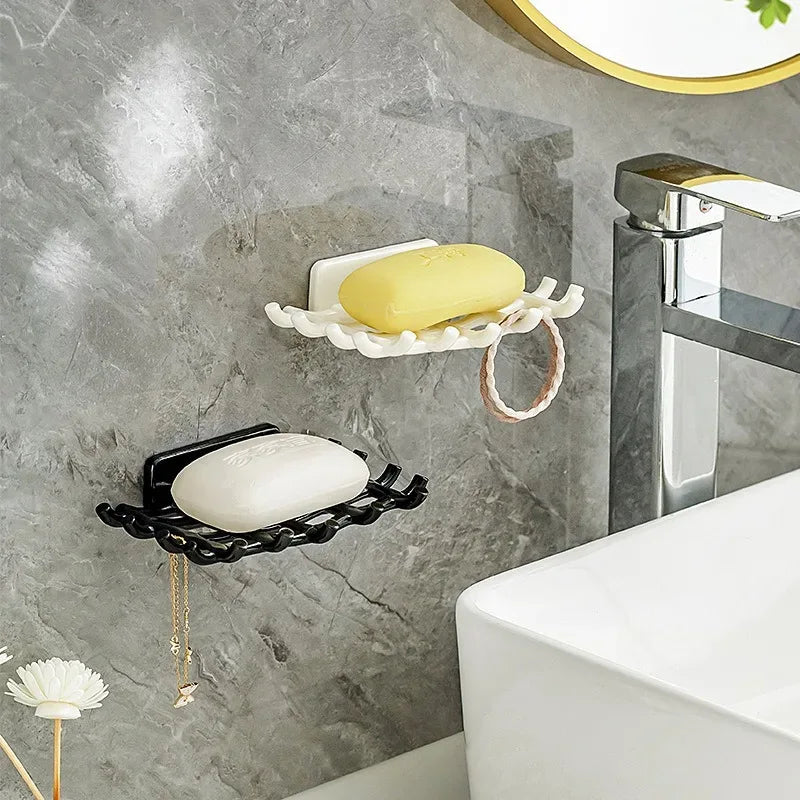 Wall Mounted No-Punch Self-Adhesive Soap Holder (Each)