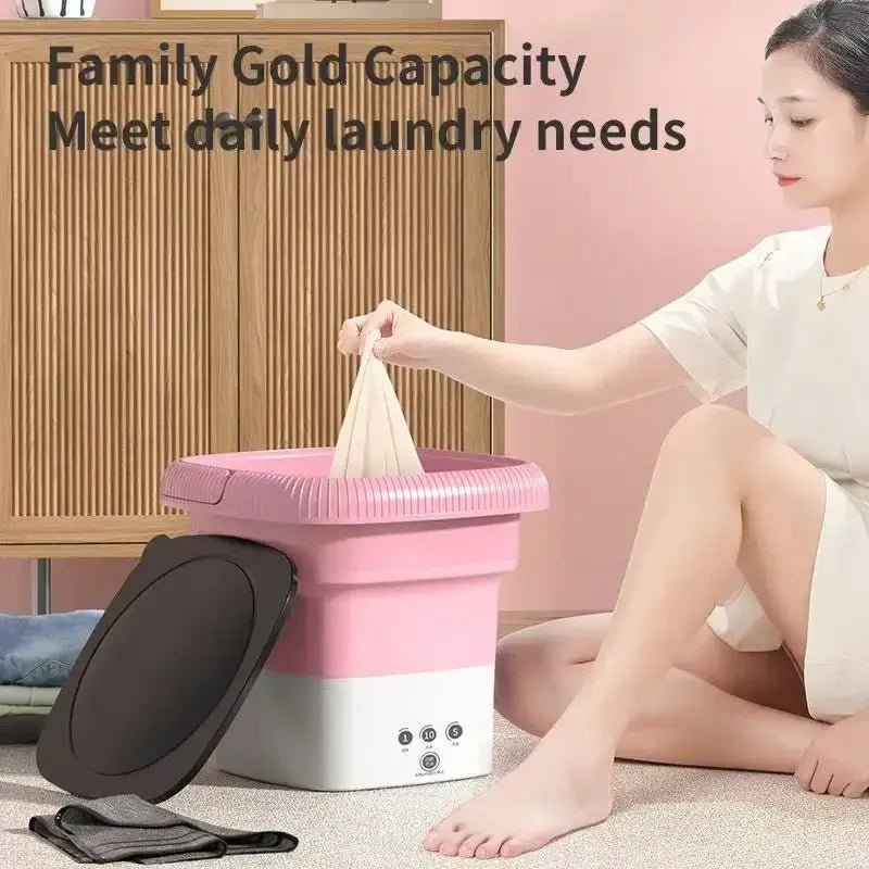 Mini Portable Baby Washing Machine – Travel Laundry Bucket