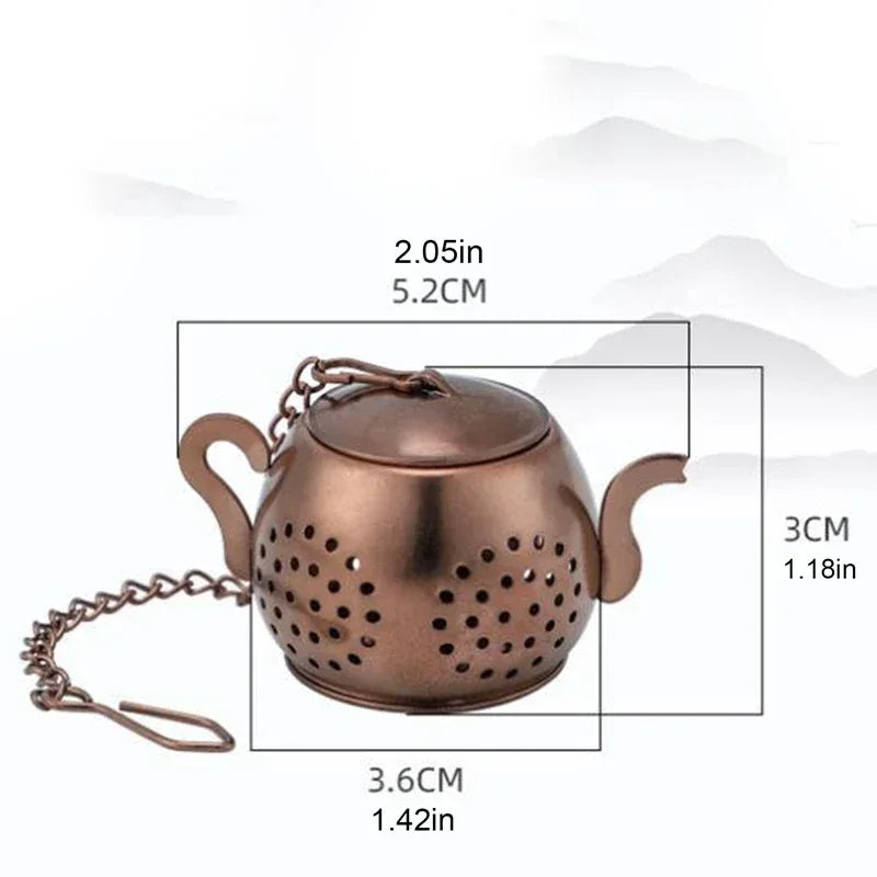Stainless Steel Kettle-Shape Tea Infuser – Durable Teapot Design