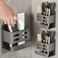 Hole-Free Bathroom Storage Rack – Wall-Mounted Washbasin Organizer