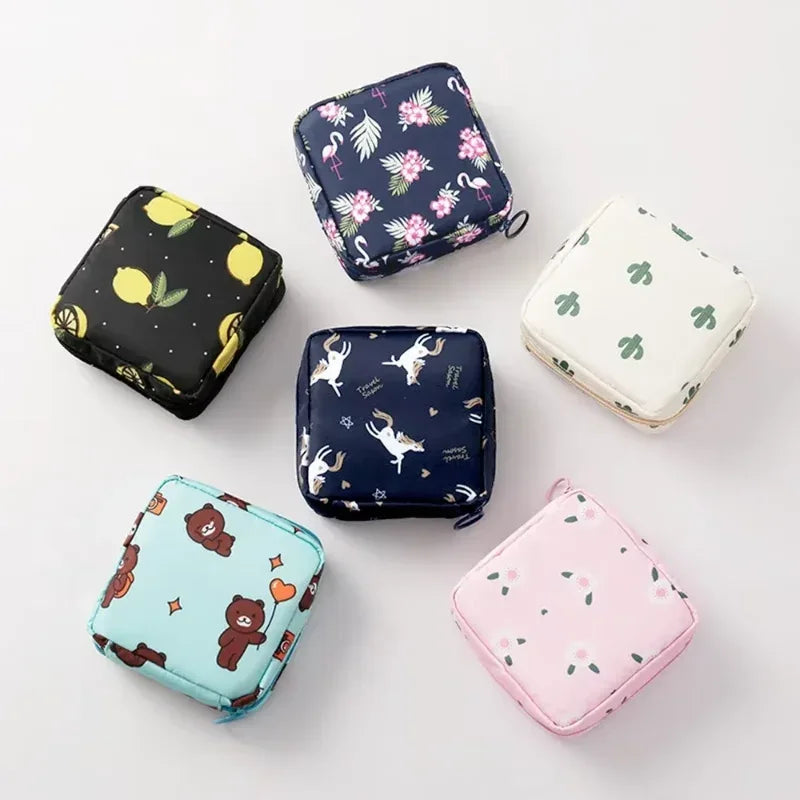 Women’s Tampon & Sanitary Pad Organizer Bag (Random)