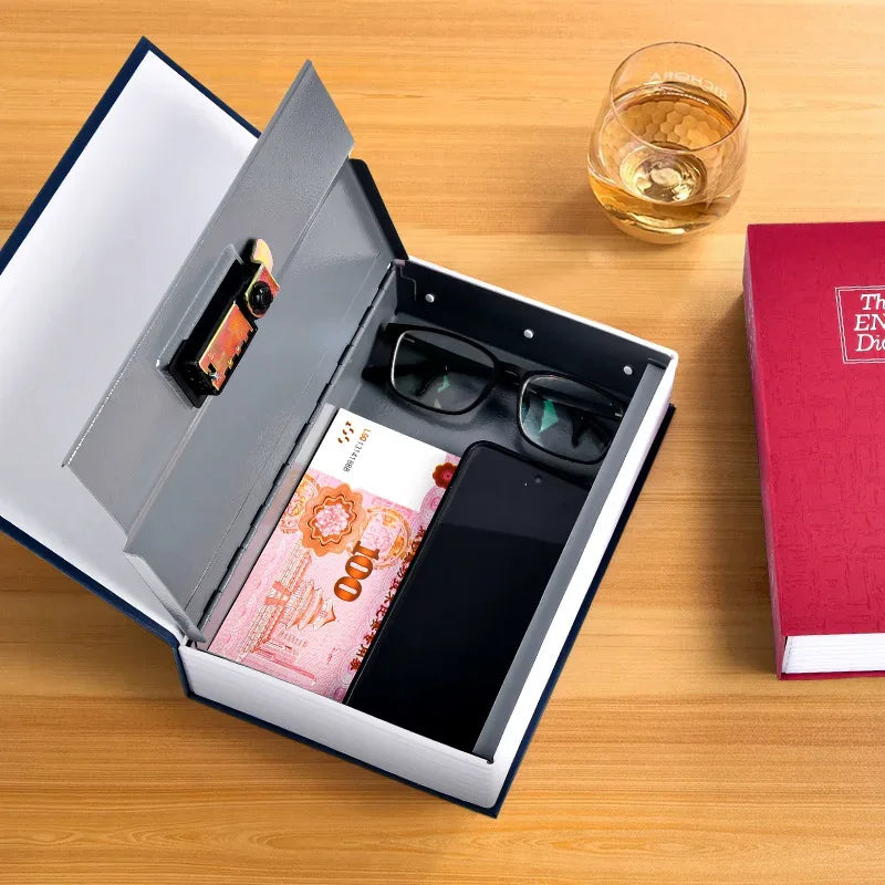 Luxury Dictionary Book-Style Hidden Safe Locker with Combination Lock