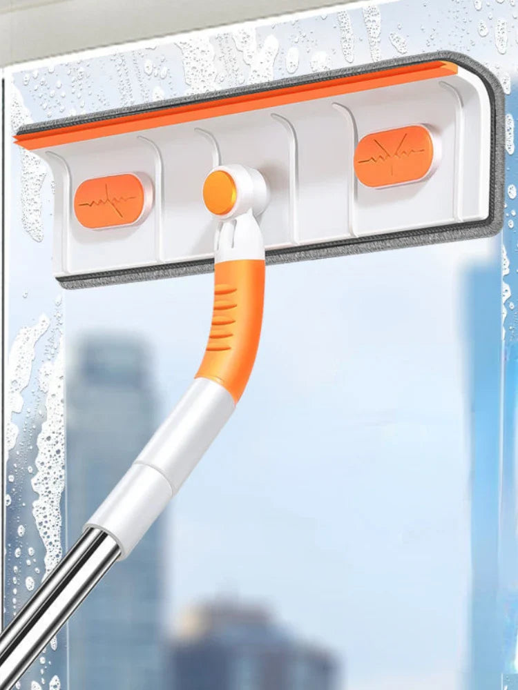 2-in-1 Window Squeegee Cleaner with Pole