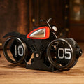 Vintage Motorcycle Flip Clock – Silent Mechanical Table Clock for Home & Office Décor (Random Color)