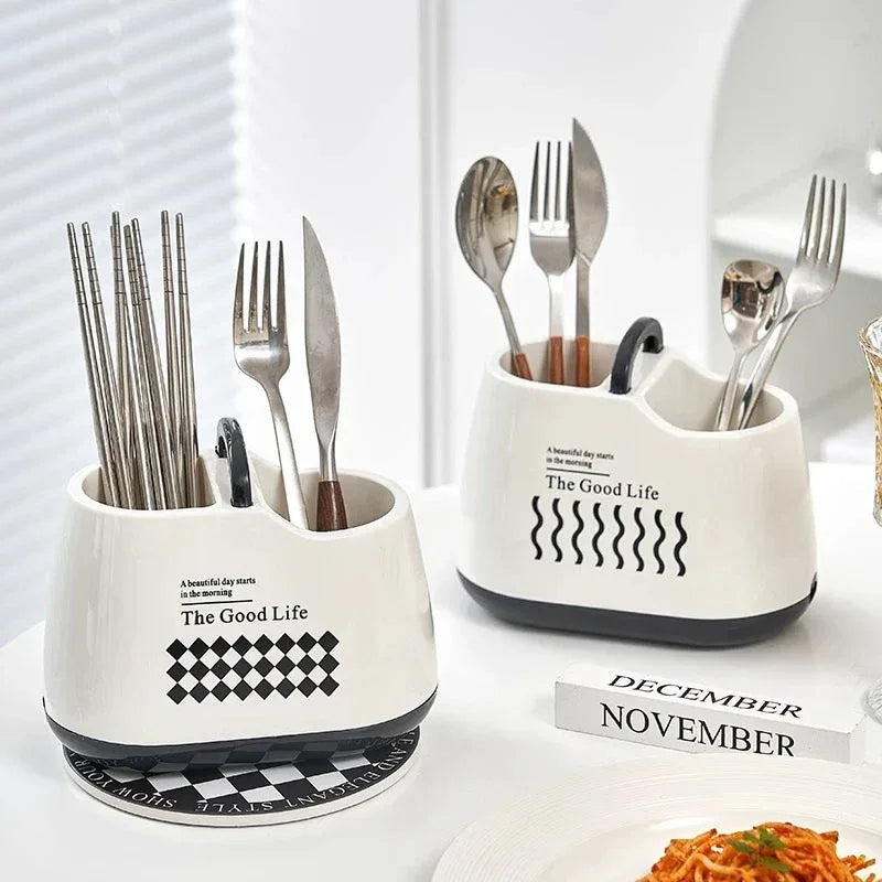 Kitchen Utensil & Cutlery Organizer Rack