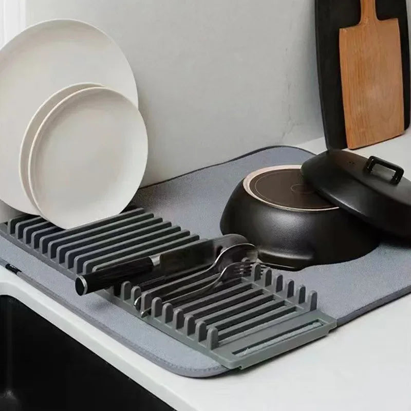 Water-Resistant Dish Drying Mat for Fast, Clean Drying