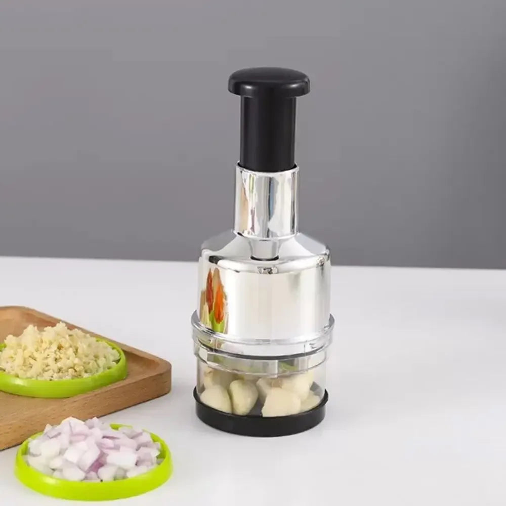 Manual Hand Press Garlic Onion Vegetable Chopper