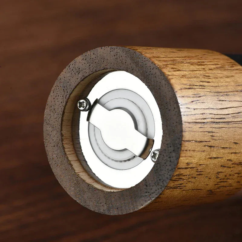 Wood & Acrylic Pepper Crusher – Adjustable Spice Grinder