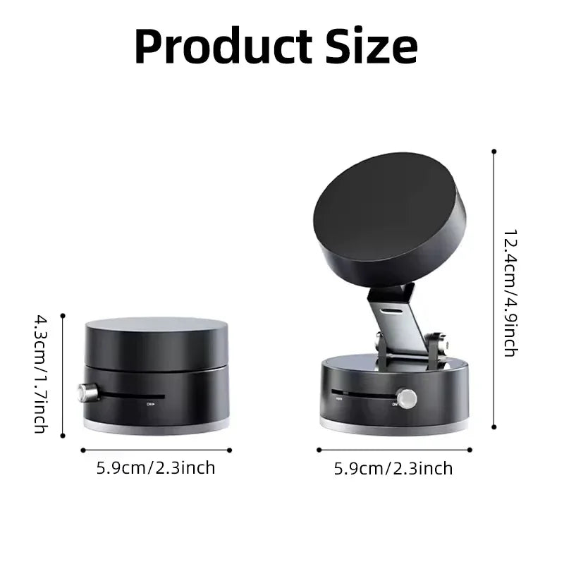 Universal Magnetic Phone Holder – Foldable 360° Car Dashboard Mount