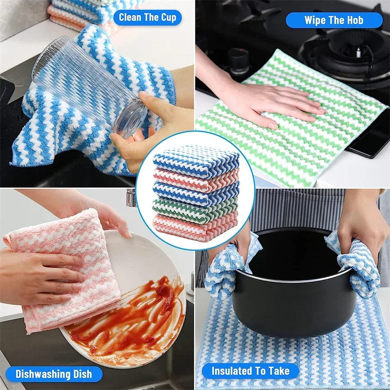Ultra Absorbent Kitchen Towels Set – Pack of 5