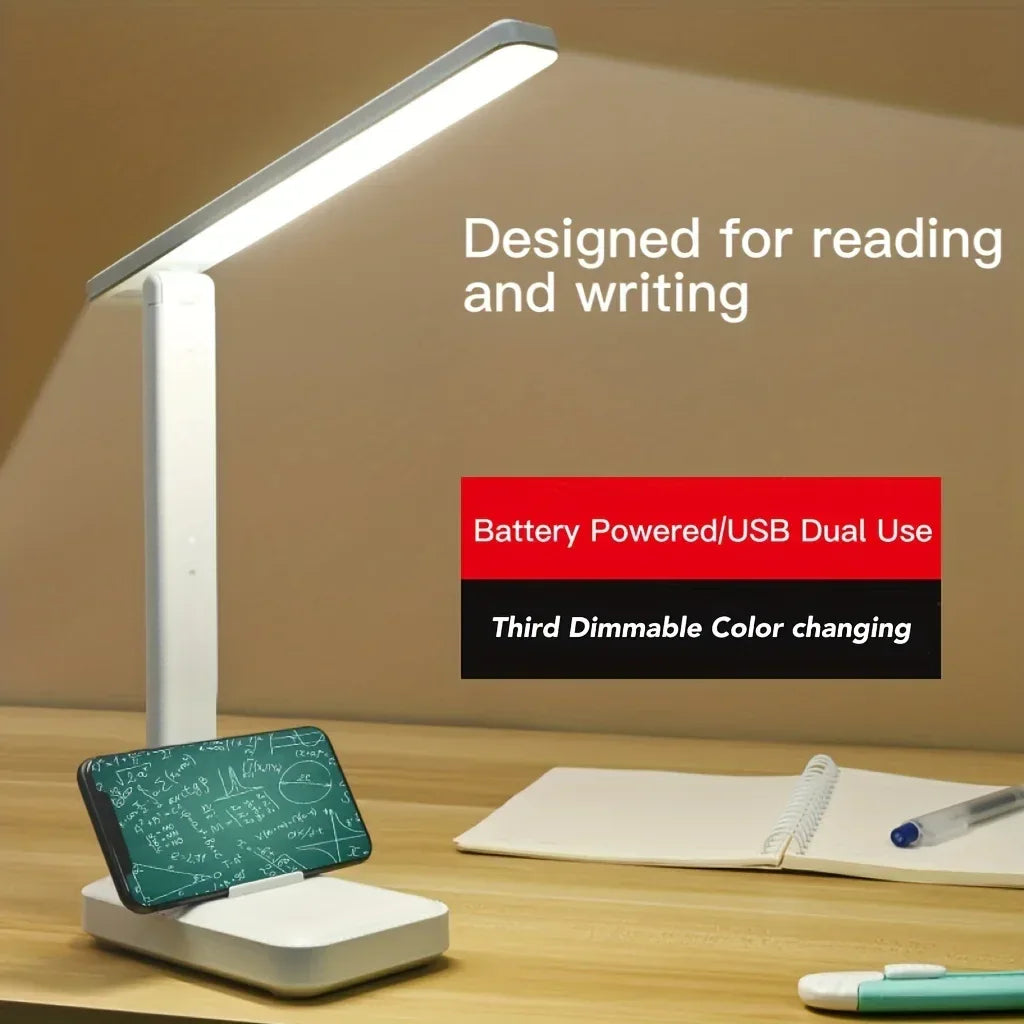 Foldable Eye Protection Desk Lamp – USB Rechargeable