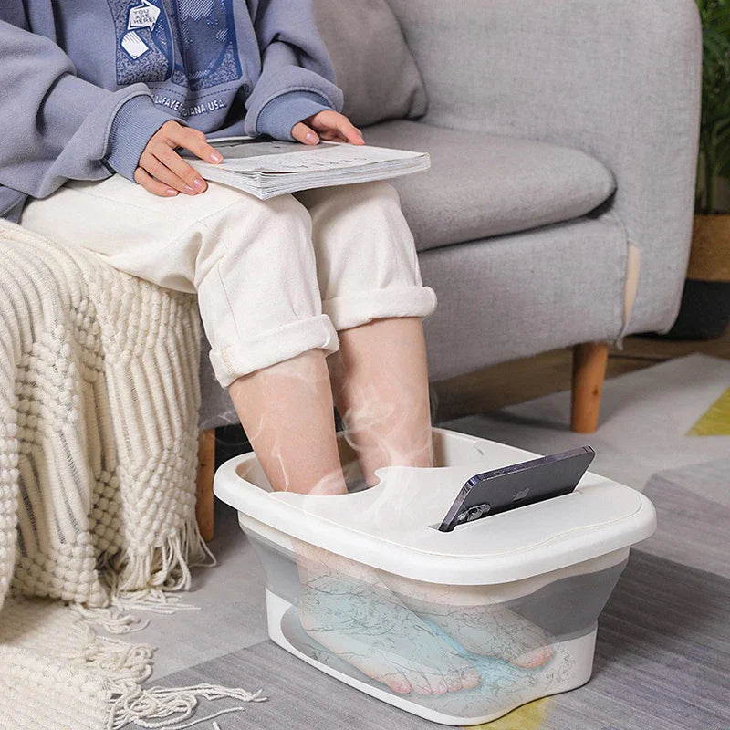 Foot Washer Scrubber with Massage Pad – Portable