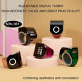 Smart Zikr Ring – Premium Rechargeable Digital Tasbih with HD LED & Mobile App Sync