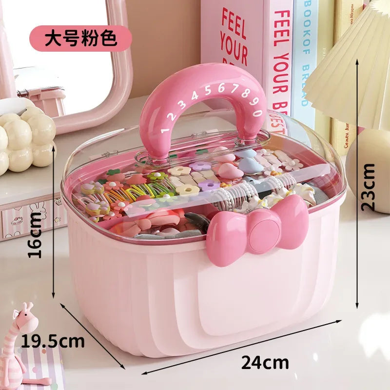 Hair Accessories Storage Box – Portable Makeup Organizer
