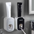 Wall-Mount Toothbrush Holder & Automatic Toothpaste Dispenser