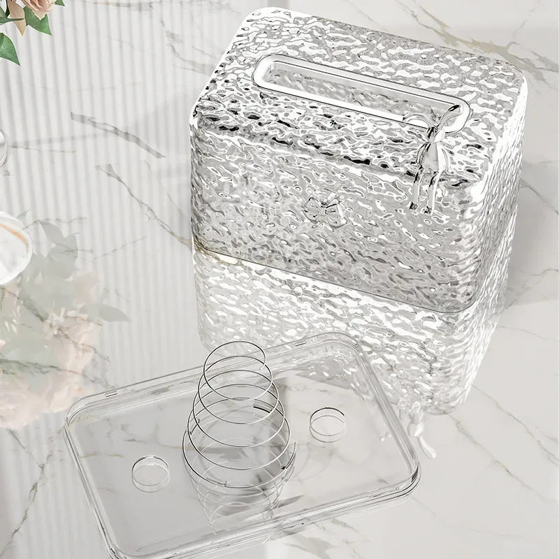 Transparent Bunny Tissue Box – Water Wave Luxury Design
