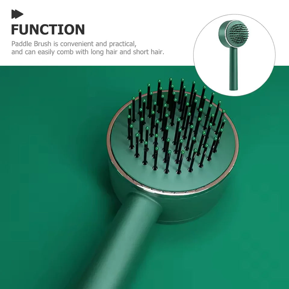 Massage Comb for Curly Hair – Cushion Detangling Brush for Women