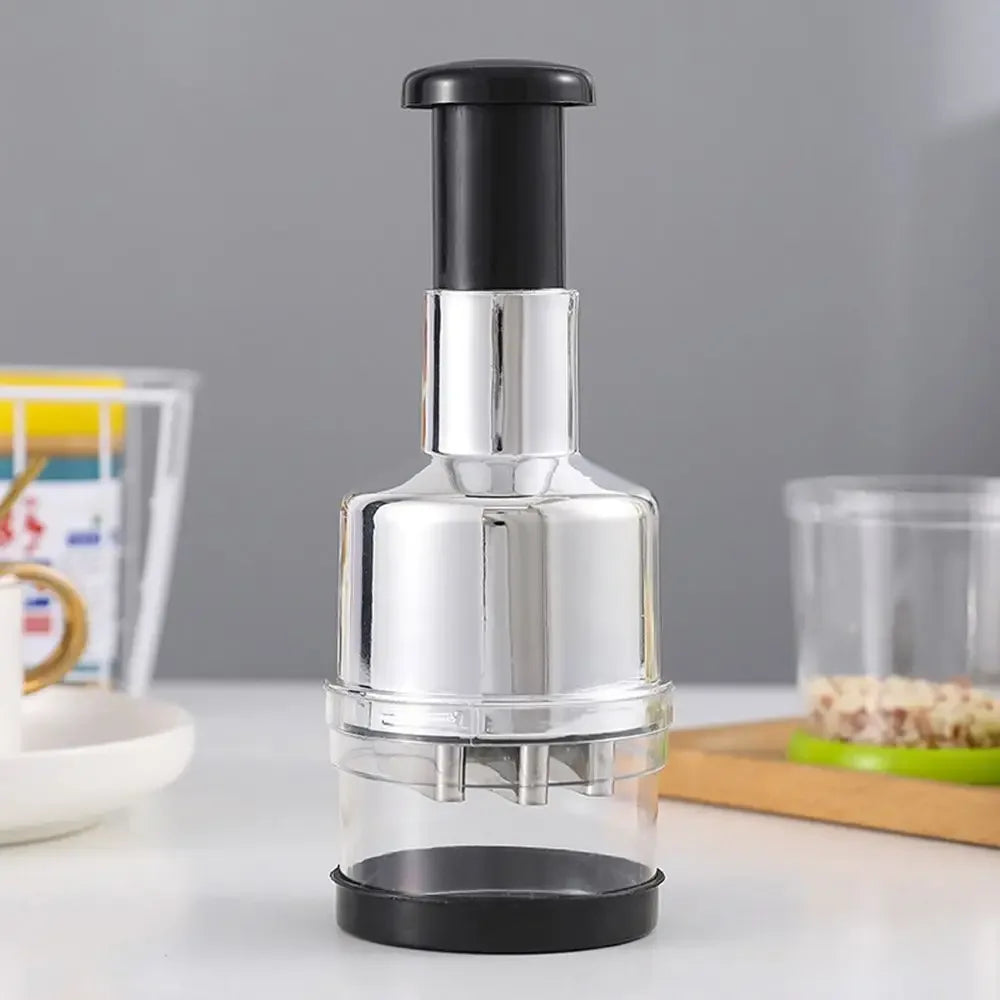 Manual Hand Press Garlic Onion Vegetable Chopper