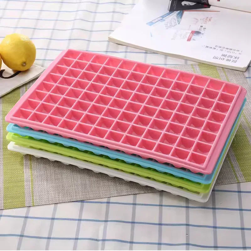 Reusable 96-Grid Ice Cube Tray, Easy-release Ice Cube Mold / Maker for Cocktail, Whiskey - BPA Free