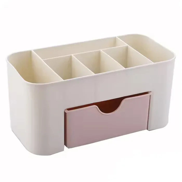 Double Layer Makeup Organizer Box – Cosmetic & Jewelry Storage