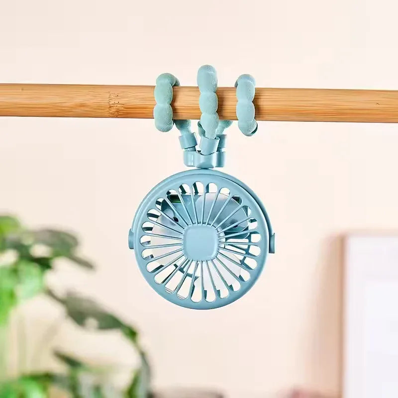 Tripod Style Hand Fan – Portable Rechargeable Cooling Fan