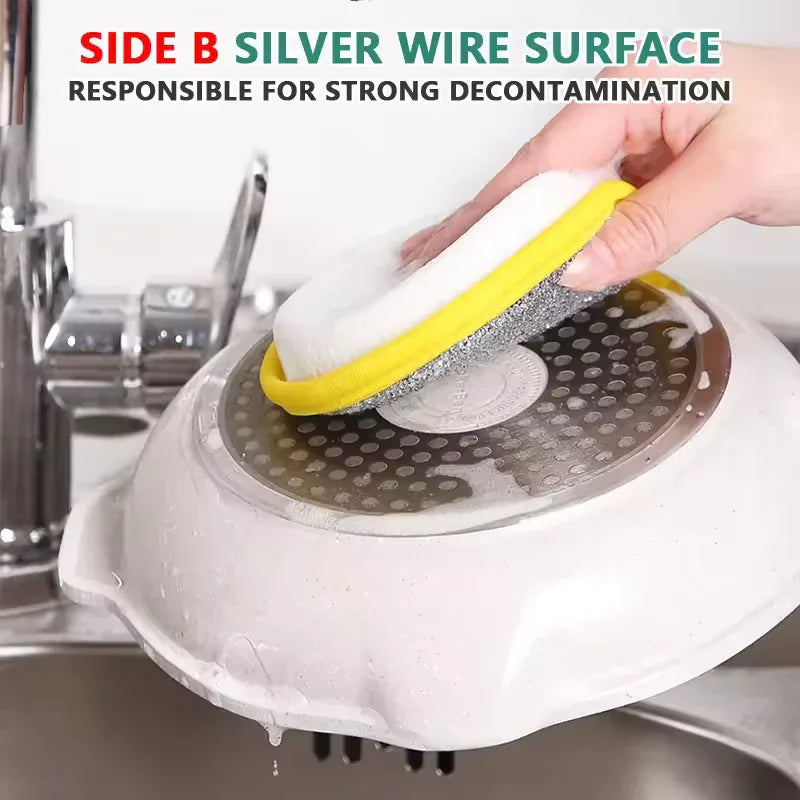 Dish Cleaning Sponges – Pack of 5 Multi-Purpose Kitchen Scrub Pads