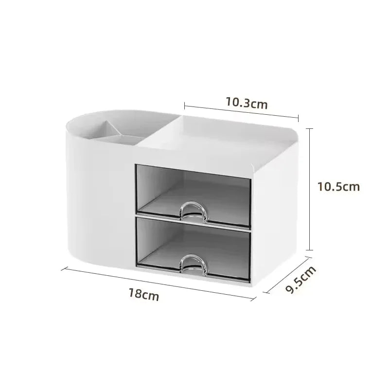 Pen holder office desktop storage box, large capacity student stationery sorting box, desk storage shelf