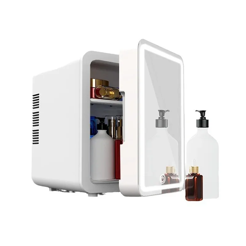 Compact Makeup Fridge: Cooler & Warmer for Home Vanity or Car Use