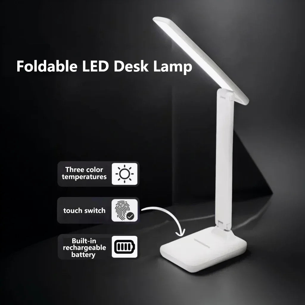 Foldable Eye Protection Desk Lamp – USB Rechargeable
